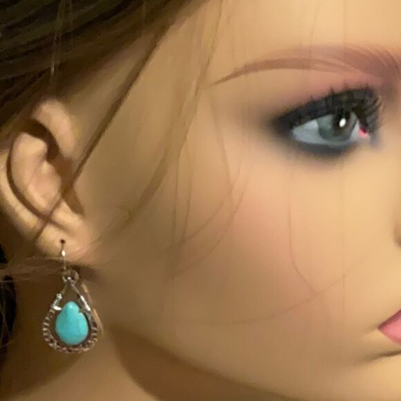 Rustic Southwestern Earrings SALE - Picture 2 of 2